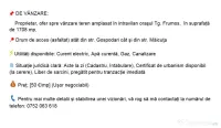 DE VÂNZARE 1708mp teren amplasat în intravilan oraşul Tg. Frumos