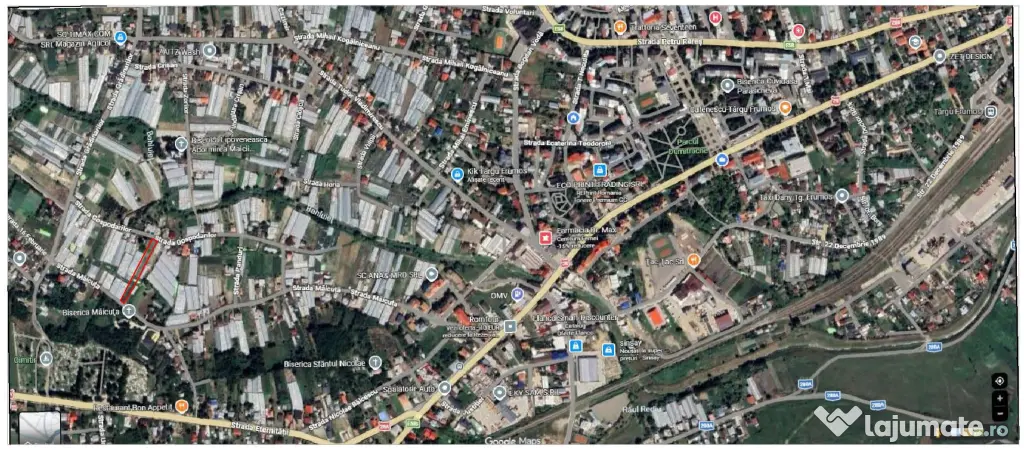DE VÂNZARE 1708mp teren amplasat în intravilan oraşul Tg. Frumos