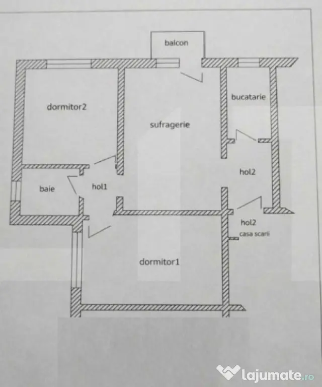 Apartament cu 3 camere, geam la baie, Vlaicu