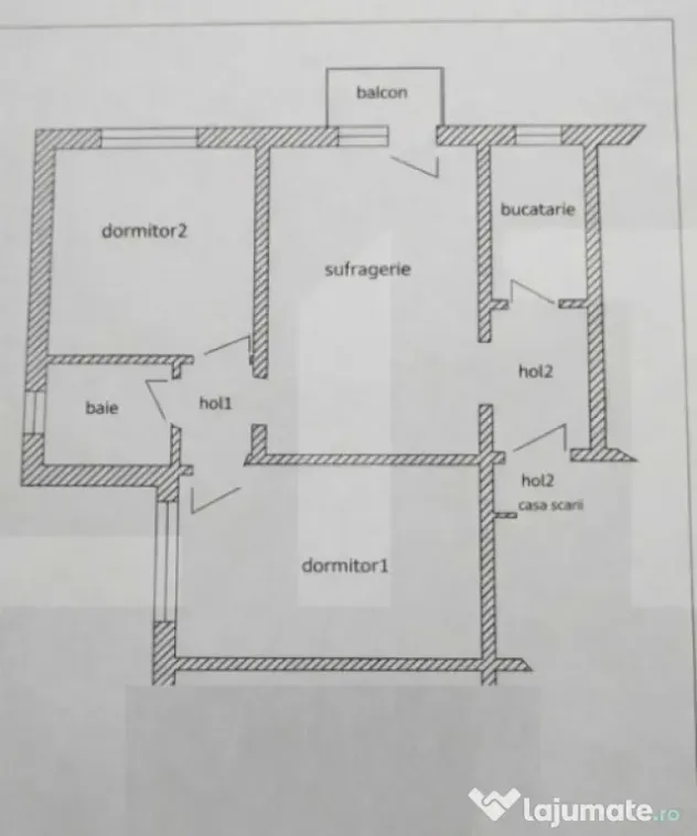 Apartament cu 3 camere, geam la baie, Vlaicu