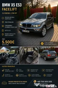 Bmw X5 E53 ingrijit cu schimburile si actele la zi 