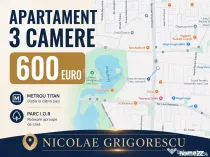 3 camere Nicolae Grigorescu decomandat, et. 1, an 1964, 73 m
