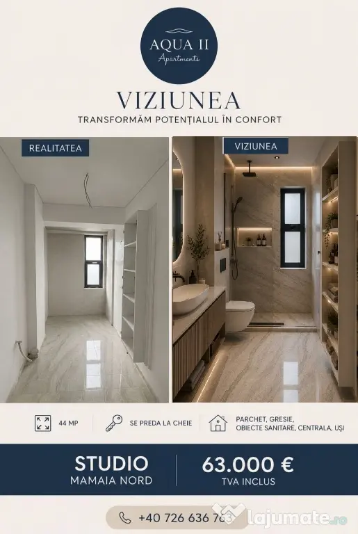 Apartament 3 camere, Mamaia Nord, zona Club Nautic