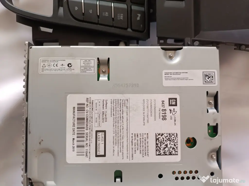 Vând sistem infotainment CD 600, Opel Astra J, perfecta stare de functionare