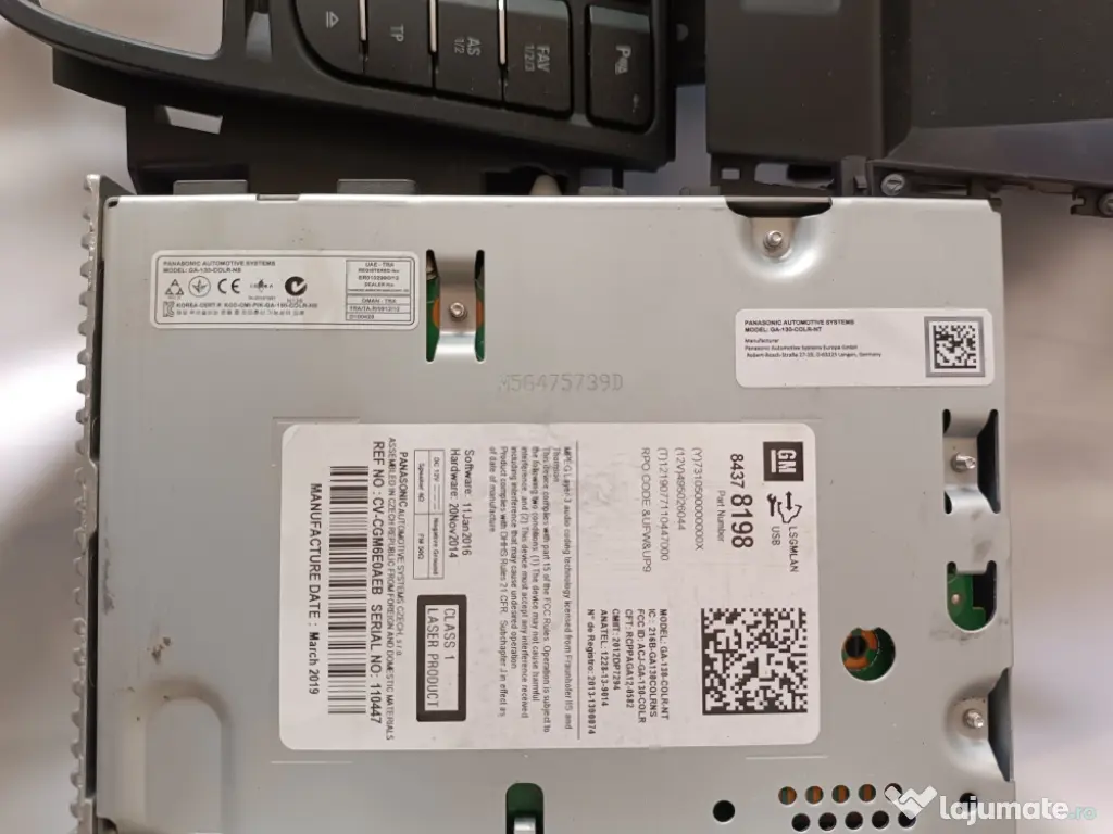 Vând sistem infotainment CD 600, Opel Astra J, perfecta stare de functionare