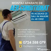Montaj Aer Conditionat Cluj - In Aceeasi Zi Sau Maxim 24-48 Ore! 