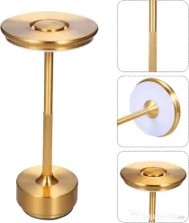 Lampa metalica led cu acumulator 5200 mAh, reincarcabila, control tactil