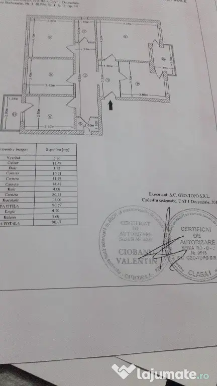 Apartament spațios 98,67 mp | 2 băi | 2 balcoane | etaj 1/2 | 1 Decemb