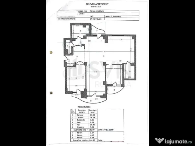 Unirii - Doua apartamente lipite 299 mp