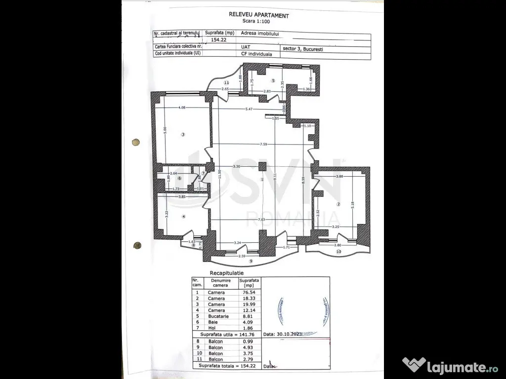 Unirii - Doua apartamente lipite 299 mp