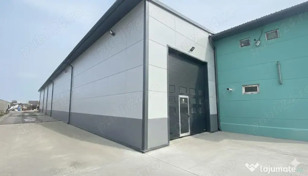 Hala + Cladire birouri + teren 17000mp + 3000 beton, toate utilitatile, central