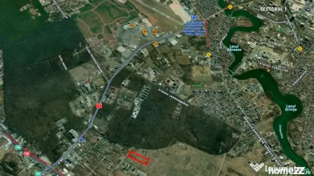 Investitie - teren 27580 mp langa Padurea Baneasa