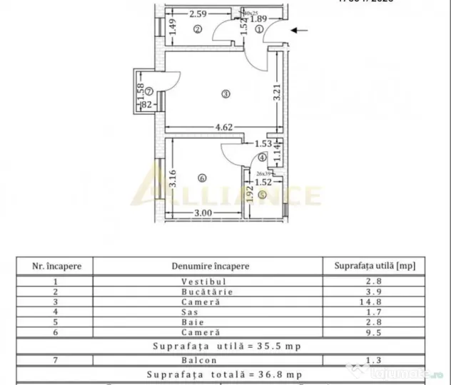 Apartament 2 camere | Constantin Brancoveanu | Etaj 2/10 | P