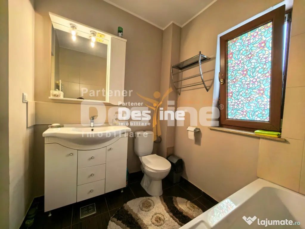 Apartament 2 camere 55 mp 2 balcoane mobilat loc de parcare