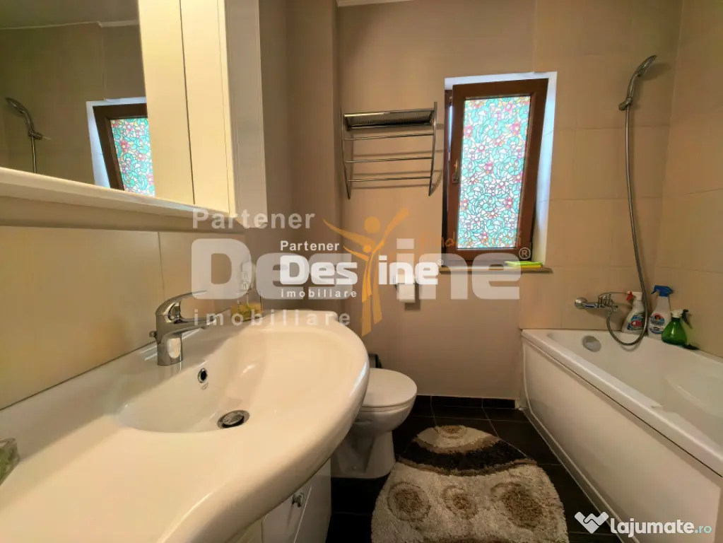 Apartament 2 camere 55 mp 2 balcoane mobilat loc de parcare