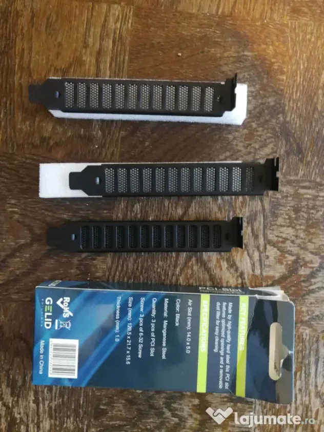 Vand Set brackets cu filtru praf Gelid PCI Slot