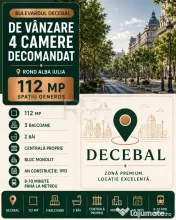 4 camere Decebal/Rond Alba Iulia dec.,centrală,et. 6,an 199 