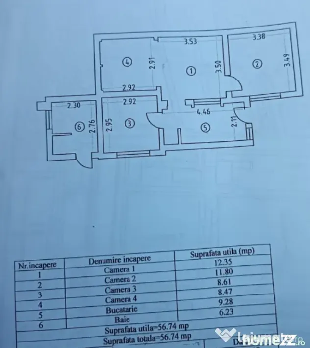 Casă 3 camere de vânzare în Brătianu Constanța | Teren