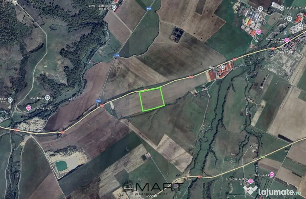 Teren extravilan/agricol 47000mp în Râșnov