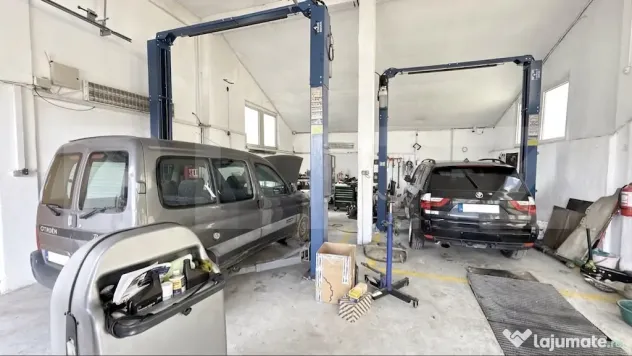 Hală cu service auto funcțional – 300 mp, 700 mp teren,