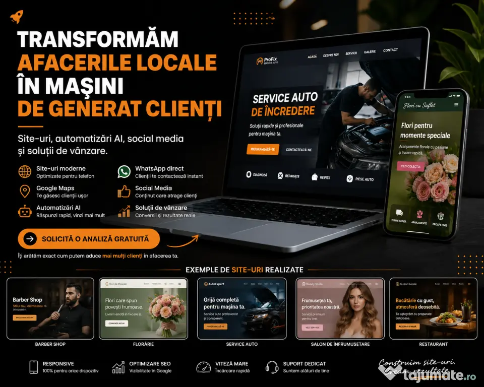 Transformăm Afacerile Locale în Mașini de Generat Clienți | Site-uri Web