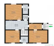 Casa individuala 3 camere garaj si teren 200 mp Calea Dumbra