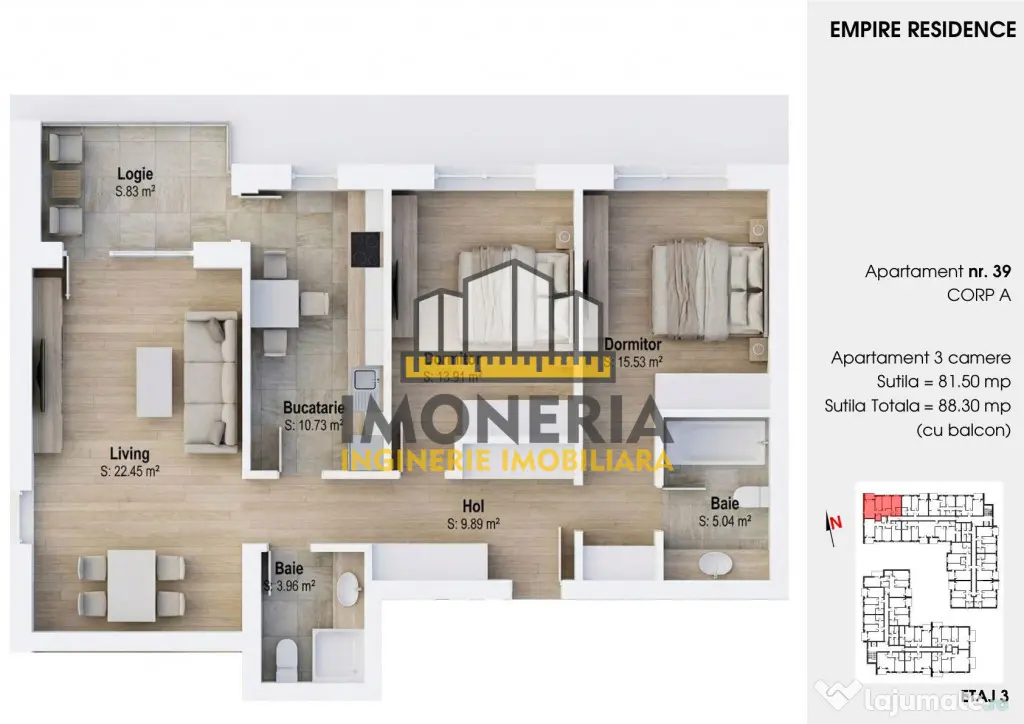 Empire Tornadei 2 – 0% Comision, 3 camere, fotovoltaice 6
