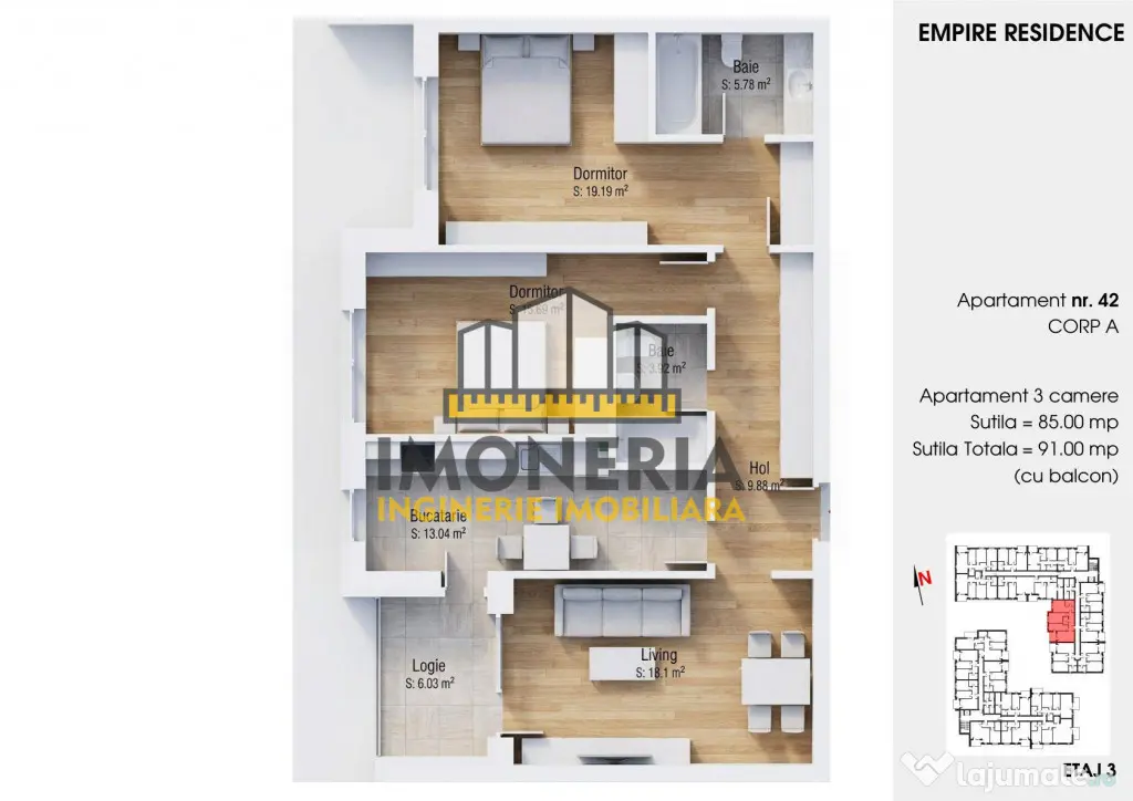 Empire Tornadei 2 – 0% Comision, 3 camere, fotovoltaice 6