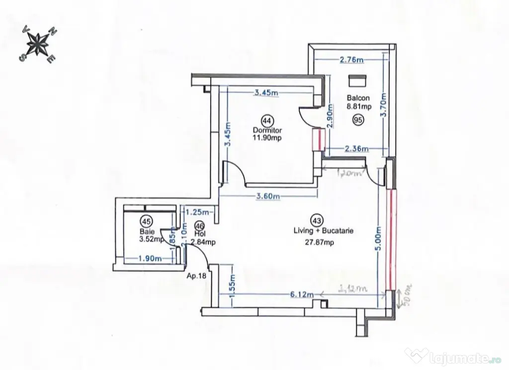 Apartament 2 cam 55 MP |Pipera Rond-Aviatiei|Parcare subtera