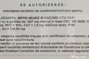Teren 1.267 mp cu Autorizație de Construire emisă pentru c 