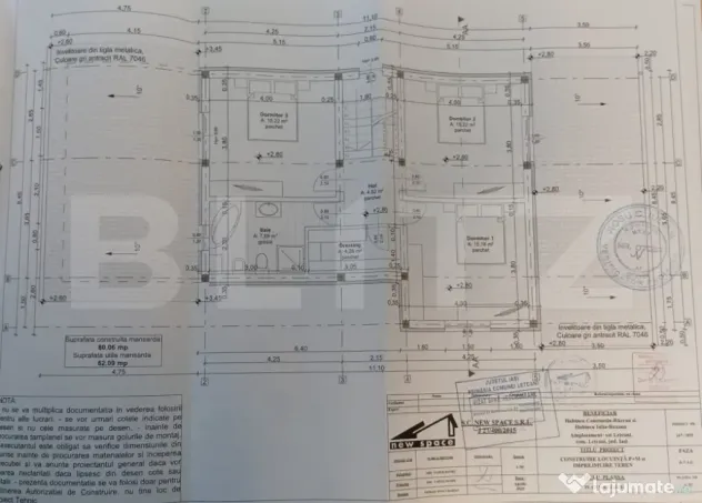 Teren 1.267 mp cu Autorizație de Construire emisă pentru c