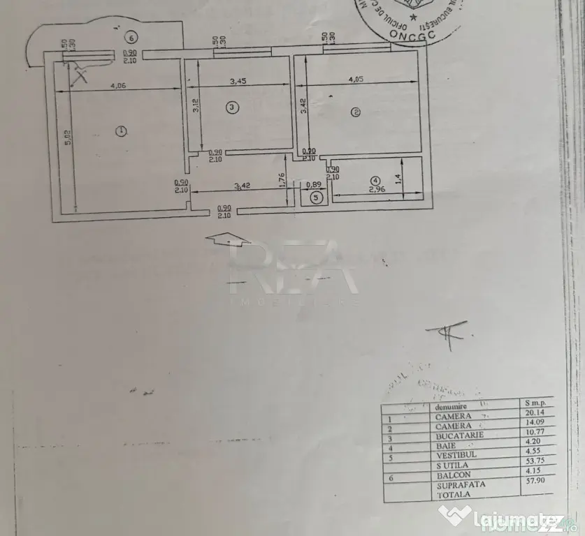 2 camere Vitan decomandat, et.6,inst. schimb.,metrou