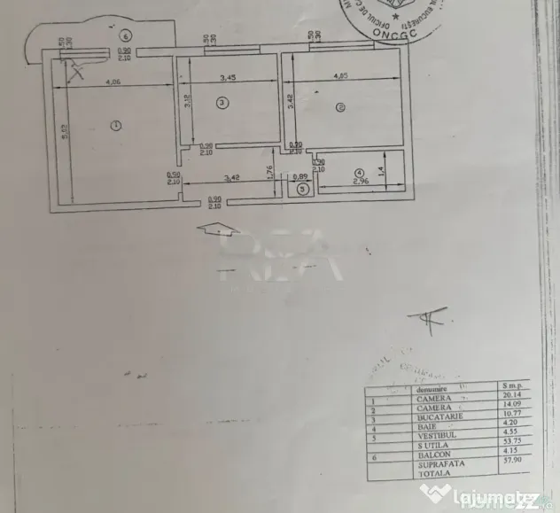 2 camere Vitan decomandat, et.6,inst. schimb.,metrou