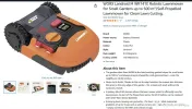Mașină de tuns iarba WORX Landroid M500 WR141E + statie + baterie