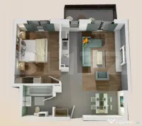 Apartament 2 camere, bloc nou, semifinisat, 54mp, zona Vivo