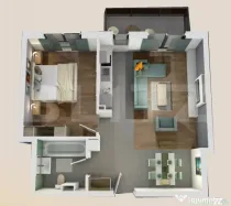 Apartament 2 camere, bloc nou, semifinisat, 54 mp, zona Vivo
