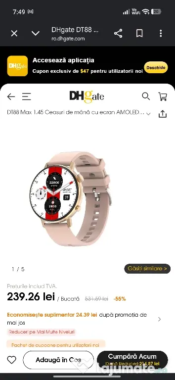 Smart Watch Amoled DT88