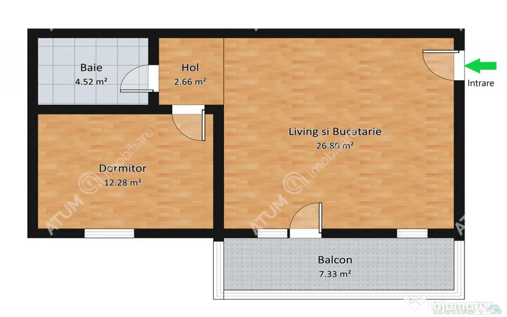 Apartament 2 camere balcon parcare zona Doamna Stanca Selimb