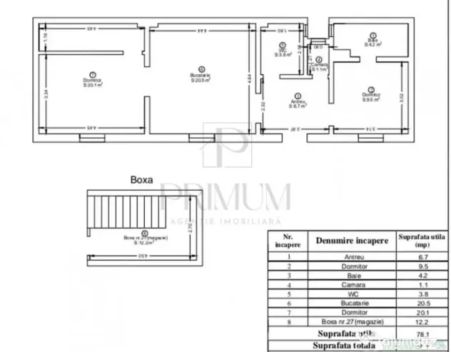 IOSEFIN - 2 CAMERE SI 2 BAI - ETAJUL 1 - BOXA IN CF - RENOVA