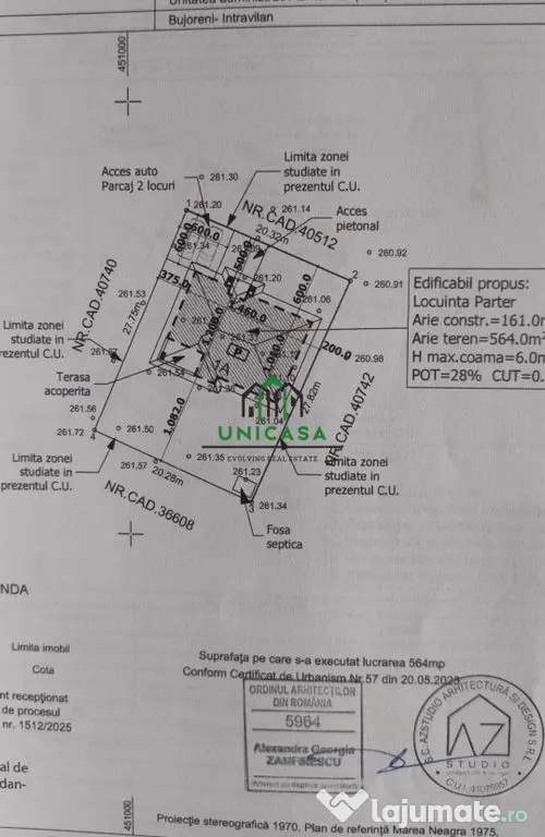 Casă nouă/ Construită doar pe parter/ Bujoreni/ 4 Camere