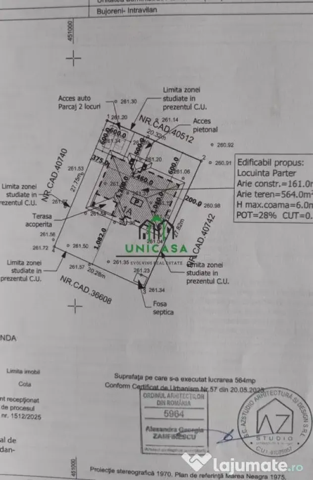 Casă nouă/ Construită doar pe parter/ Bujoreni/ 4 Camere