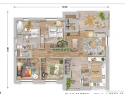 Casă nouă/ Construită doar pe parter/ Bujoreni/ 4 Camere 