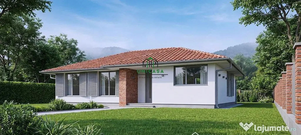 Casă nouă/ Construită doar pe parter/ Bujoreni/ 4 Camere