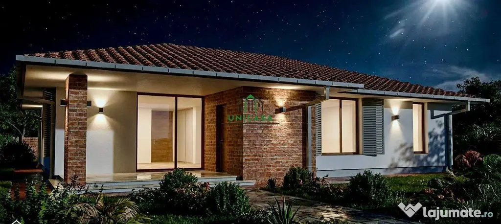 Casă nouă/ Construită doar pe parter/ Bujoreni/ 4 Camere