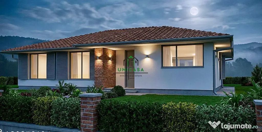 Casă nouă/ Construită doar pe parter/ Bujoreni/ 4 Camere