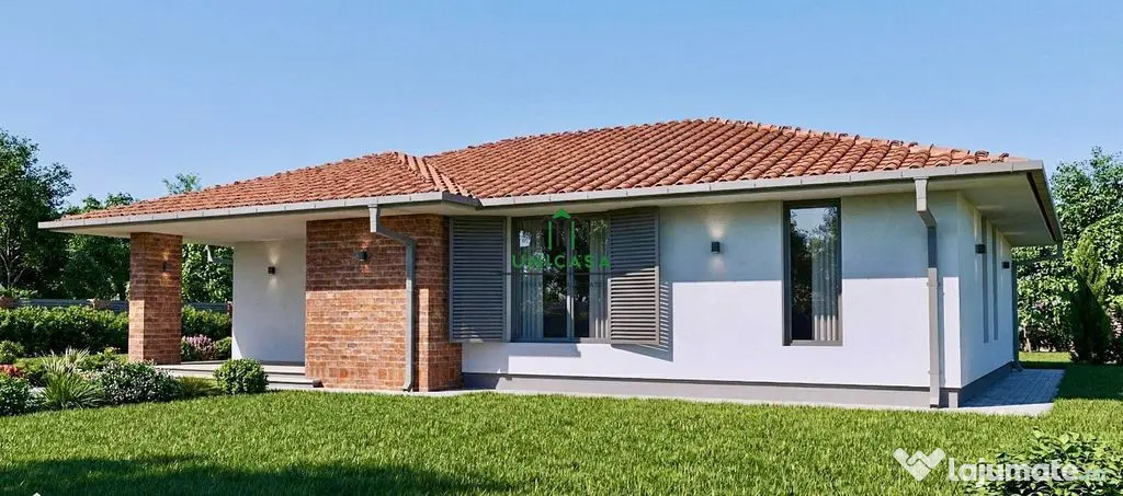 Casă nouă/ Construită doar pe parter/ Bujoreni/ 4 Camere