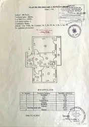 Comision Zero - 2 camere Vidin , suprafata 55mp, etaj 3. 
