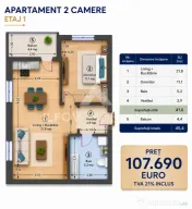 Apartament 2 camere Westside Otopeni, Et.1, bloc nou aproape 