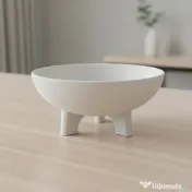 Bol Decorativ Stil Japandi Imprimat 3D, Design Minimalist 