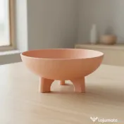 Bol Decorativ Stil Japandi Imprimat 3D, Design Minimalist 